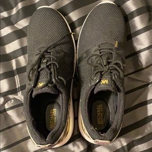 Michael Kors mesh sneakers w gold trim NEVER WORN